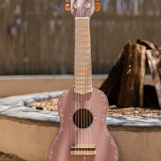 Houten gitaar - Roze - Safari Friends