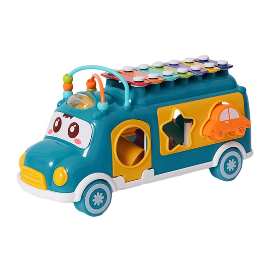 Vormenstoof bus met xylofoon