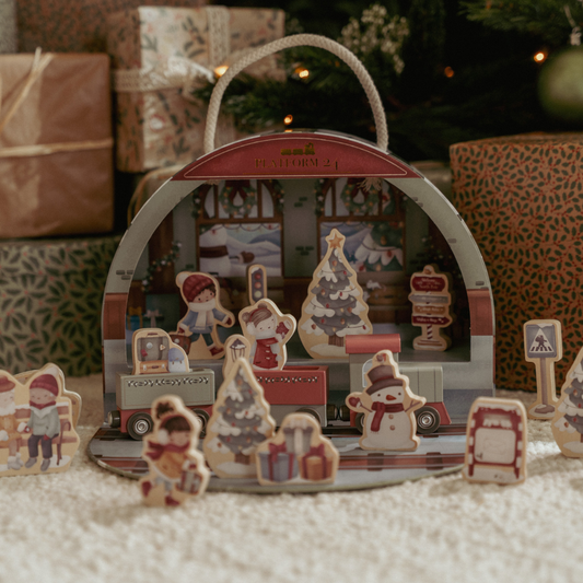 Advent kalender treinbaan