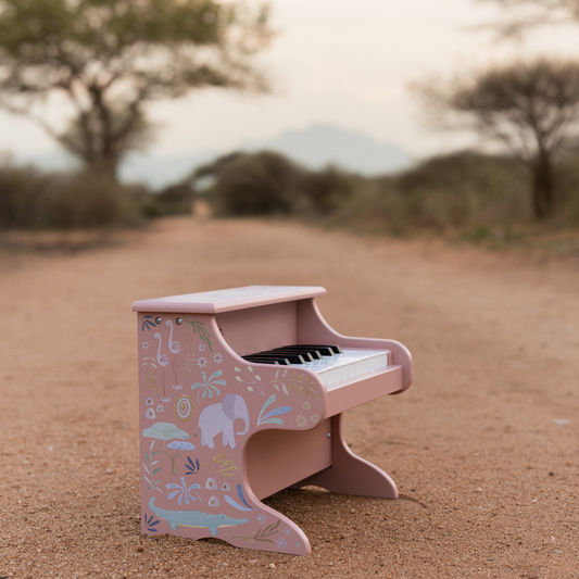 Houten Piano Roze - Safari Friends