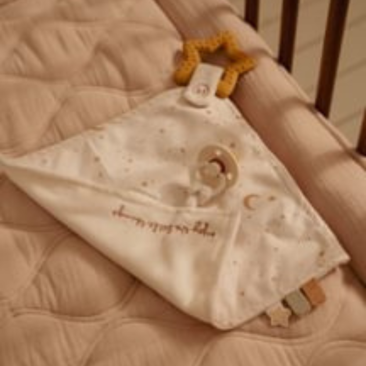 Knuffeldoekje met bijtring Newborn Naturals