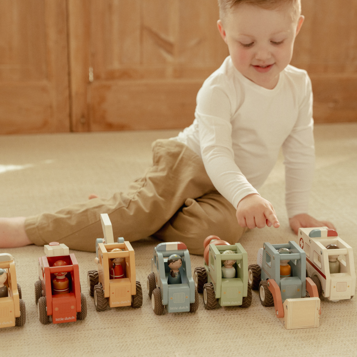 Houten bulldozer