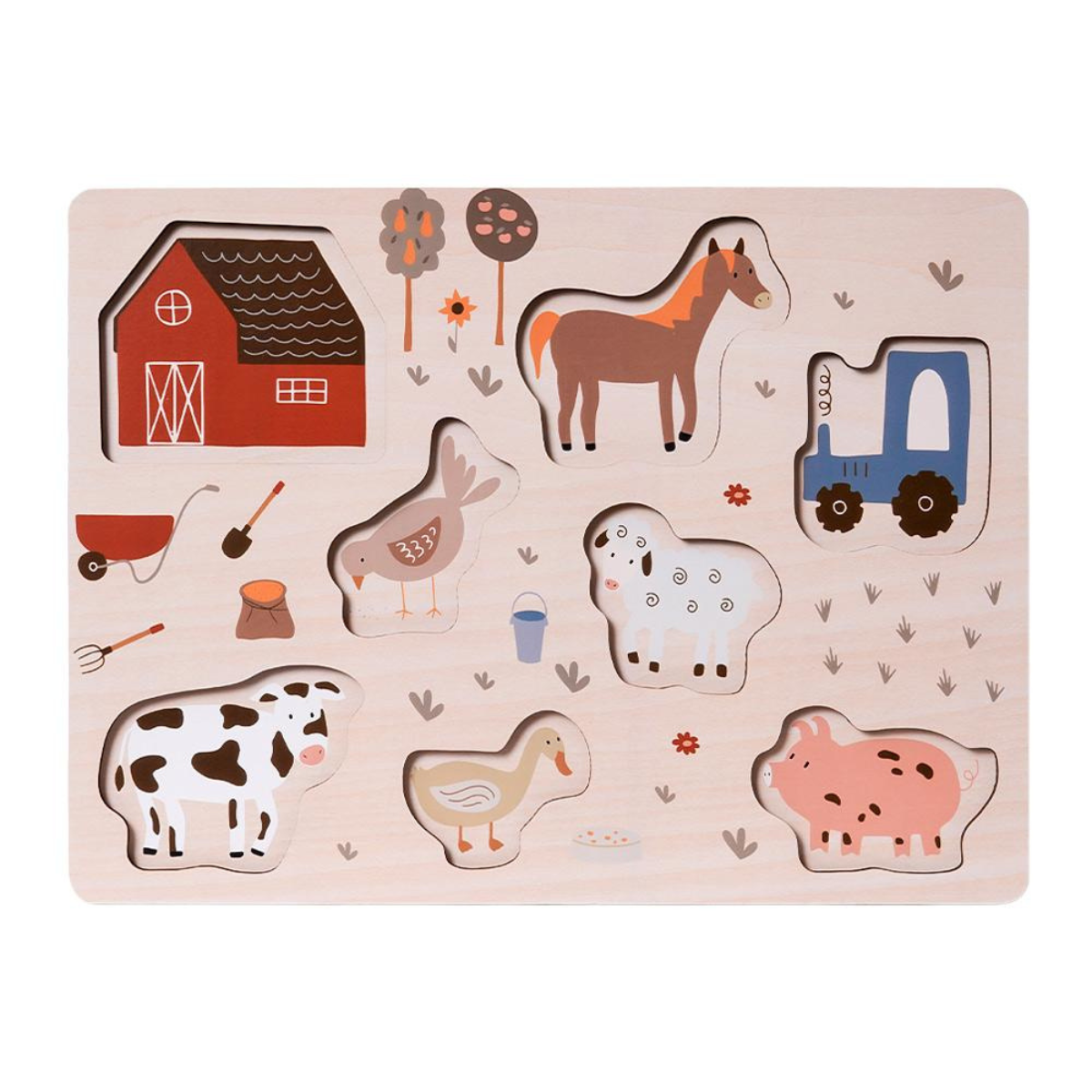 Houten puzzel Boerderij