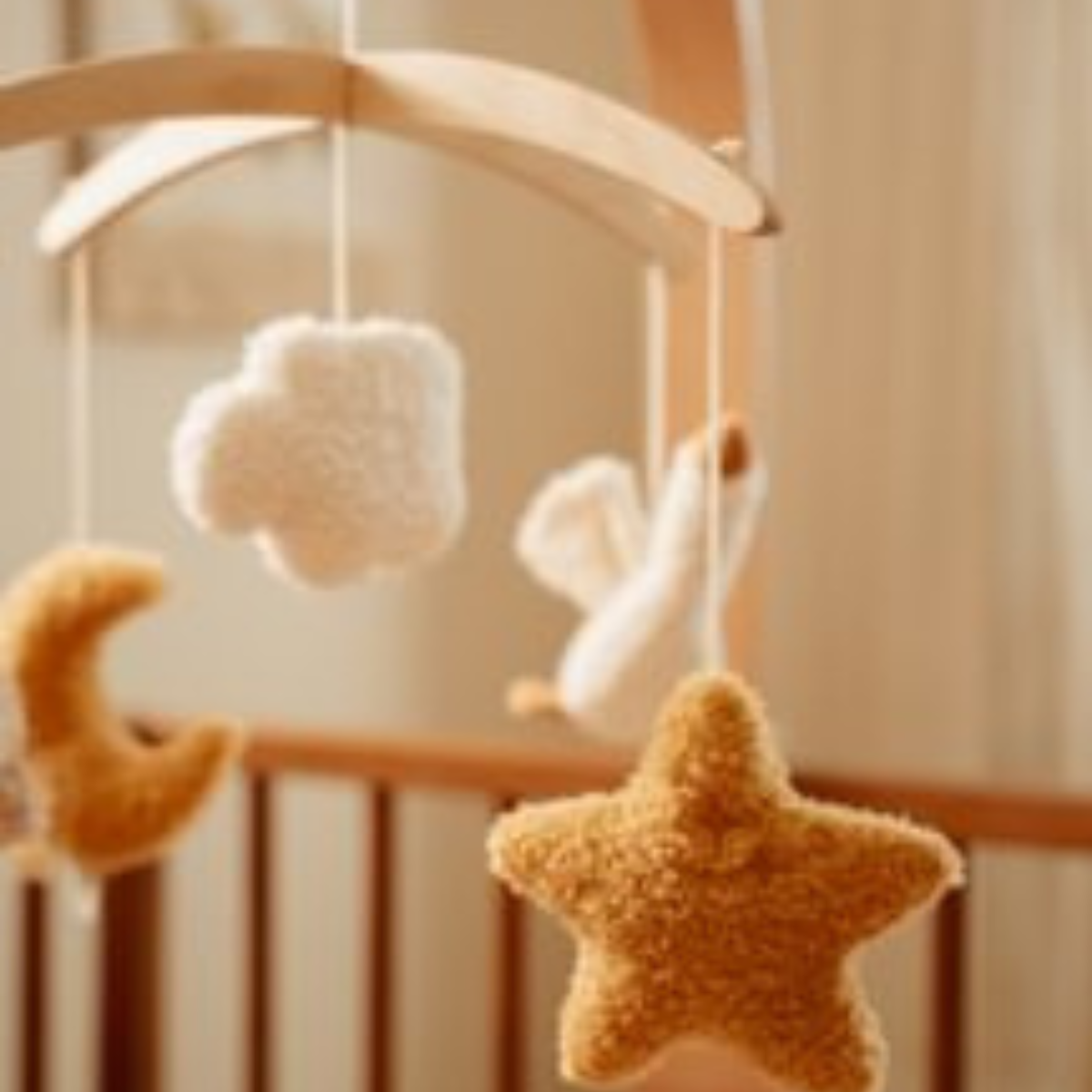 Houten muziekmobiel Newborn Naturals