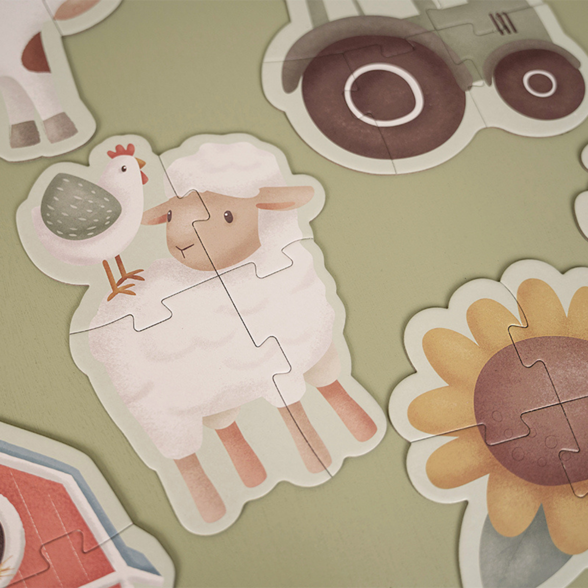 6 in 1 puzzel Little farm