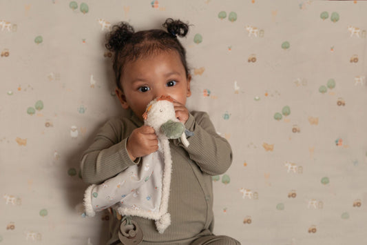 Knuffeldoekje kip Little Farm