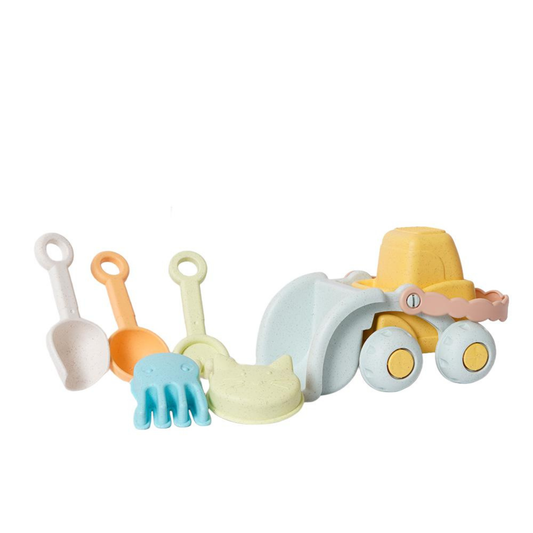BIOplastic Strandset Bulldozer 8-delig