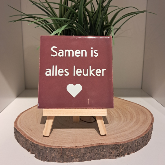 Tegeltje samen