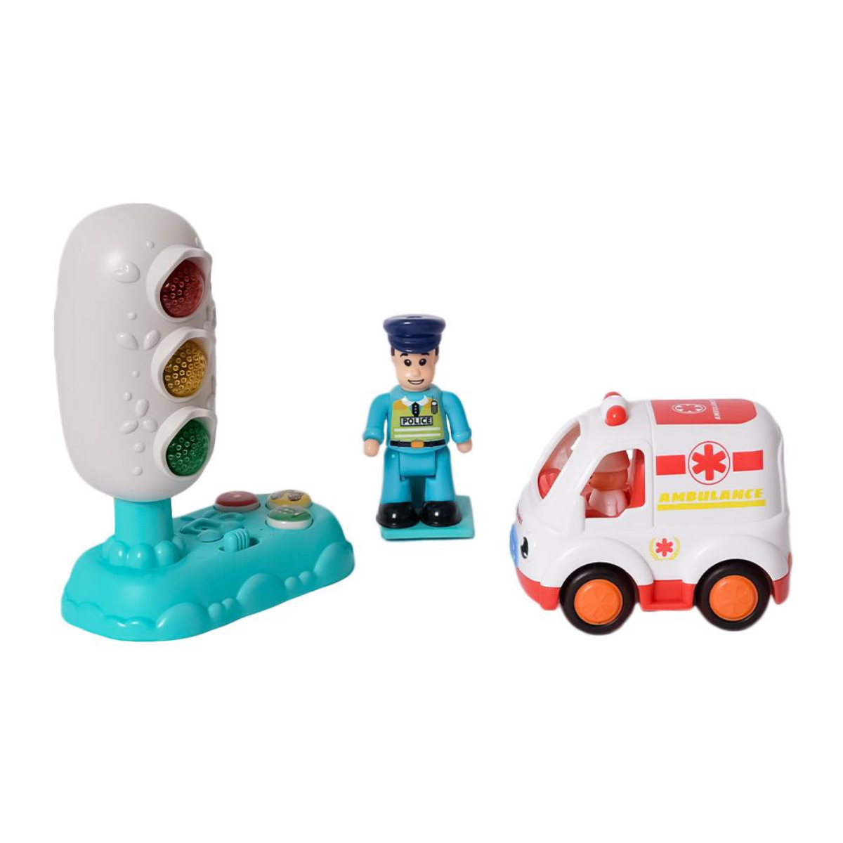 Hulpdienst van vroemstad incl licht en geluid wit