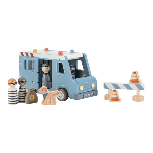 Houten politiebus