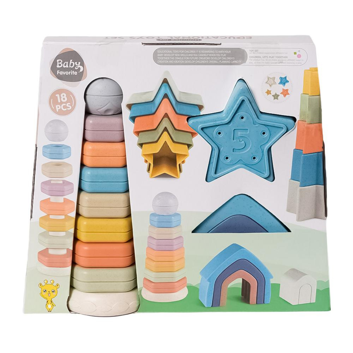 BIOplastic Stapeltoren set 18-delig