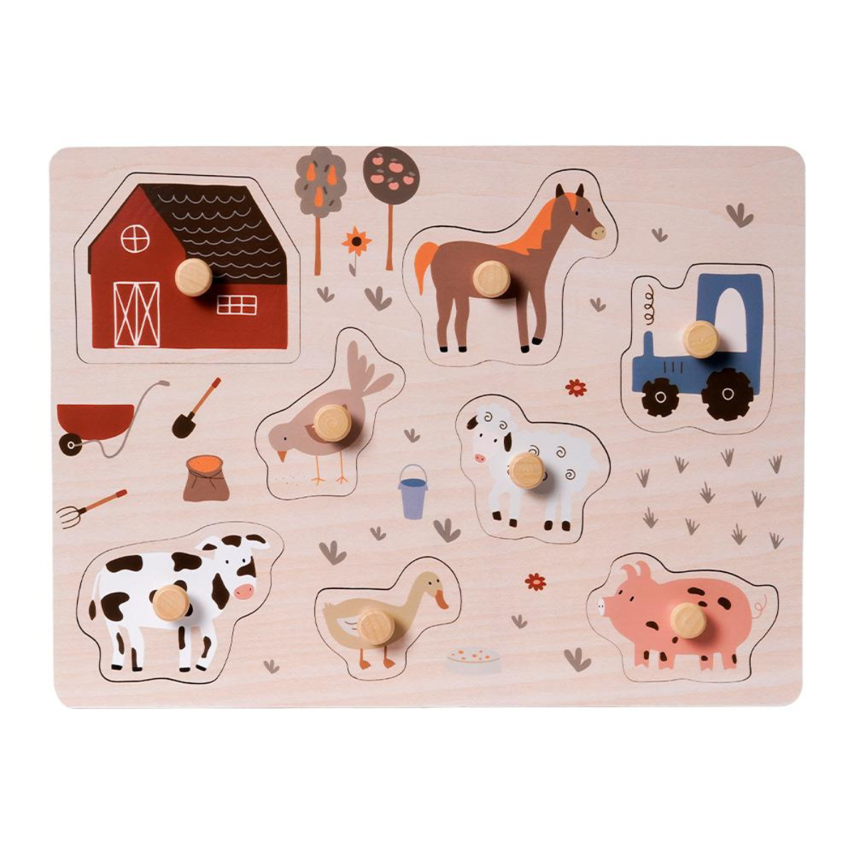 Houten puzzel Boerderij