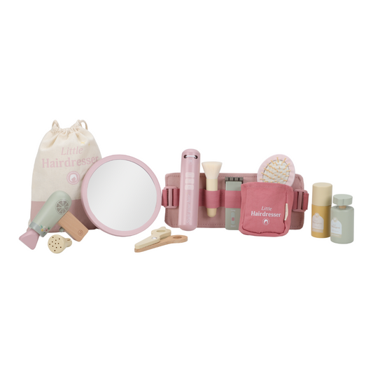 Houten kappersset