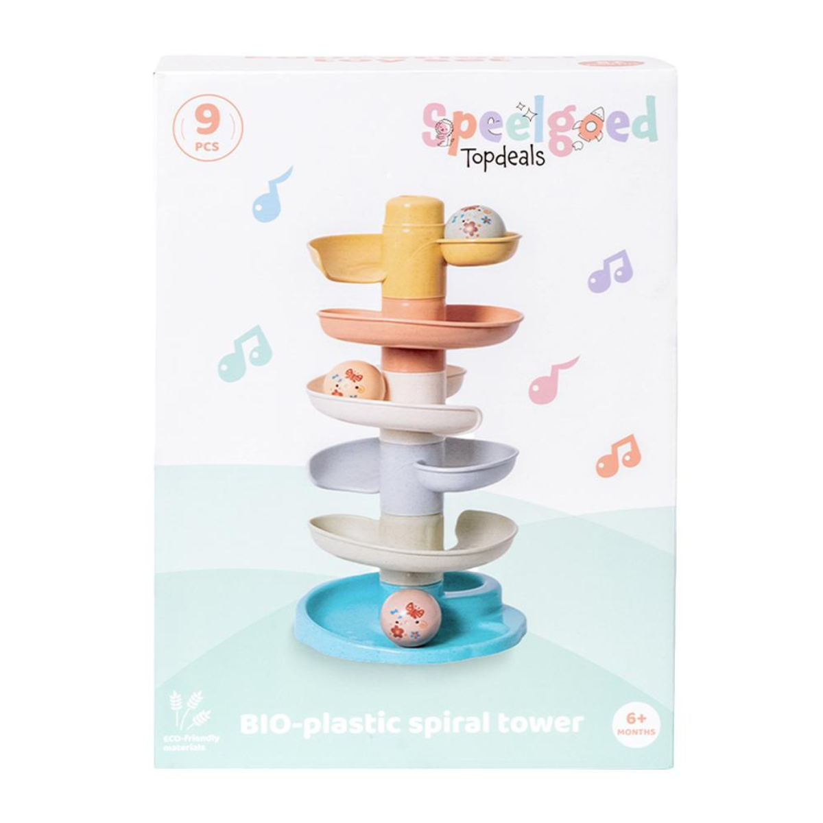 BIOplastic Spiraaltoren 6 delen - 3 muziekballen