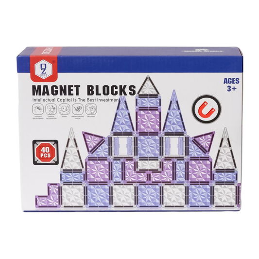 Magnetische Tegels Multikleur - 40 stuks - 5,5 x 5,5 cm
