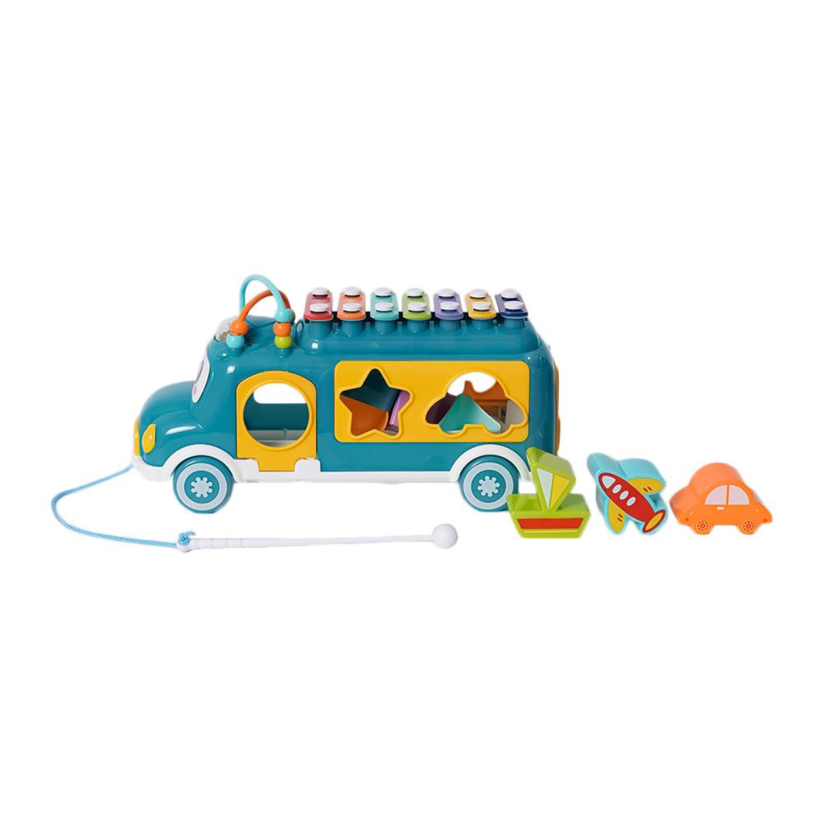 Vormenstoof bus met xylofoon