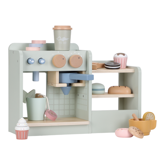 Houten koffiehoek