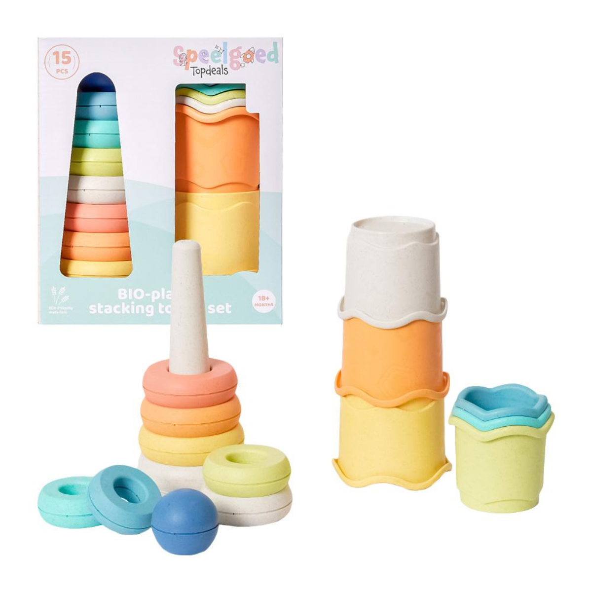 BIOplastic Stapeltoren Set 15-delig