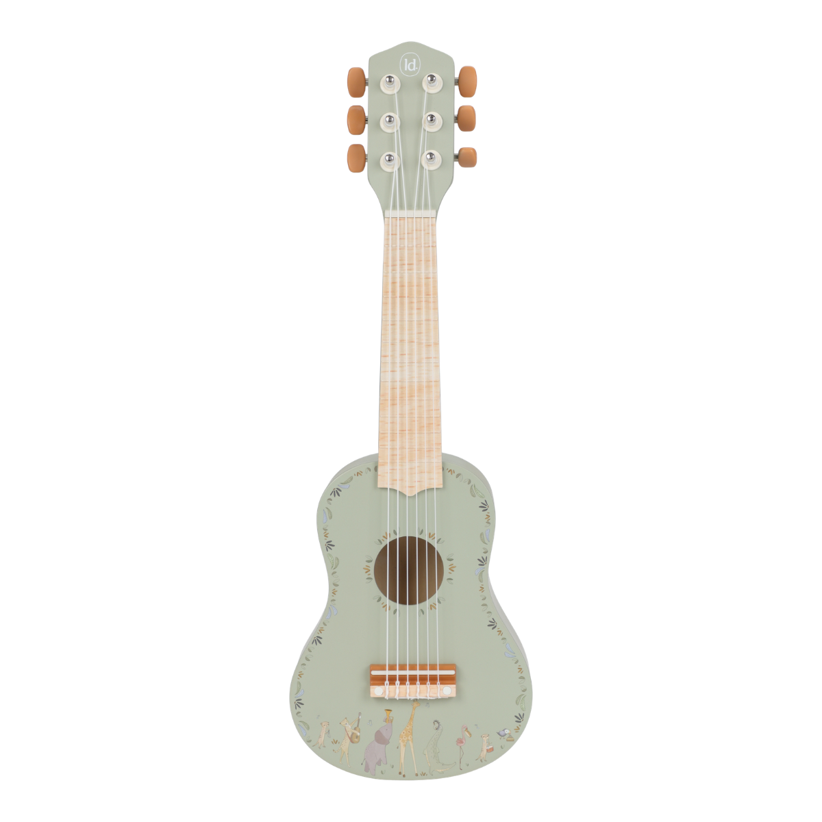 Houten gitaar - Groen - Safari Friends