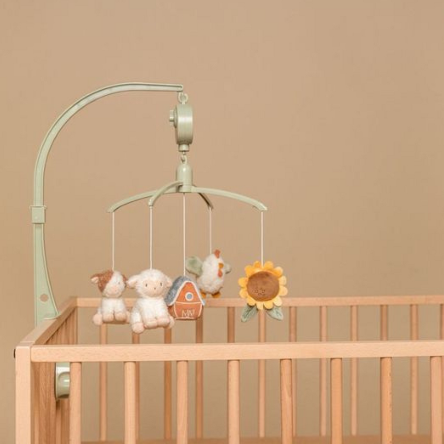 Houten muziekmobiel Little Farm