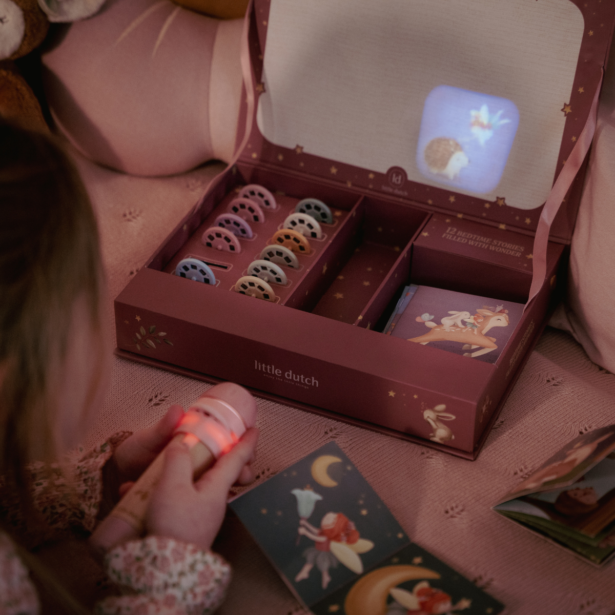 Verhalen projector zaklamp - Roze