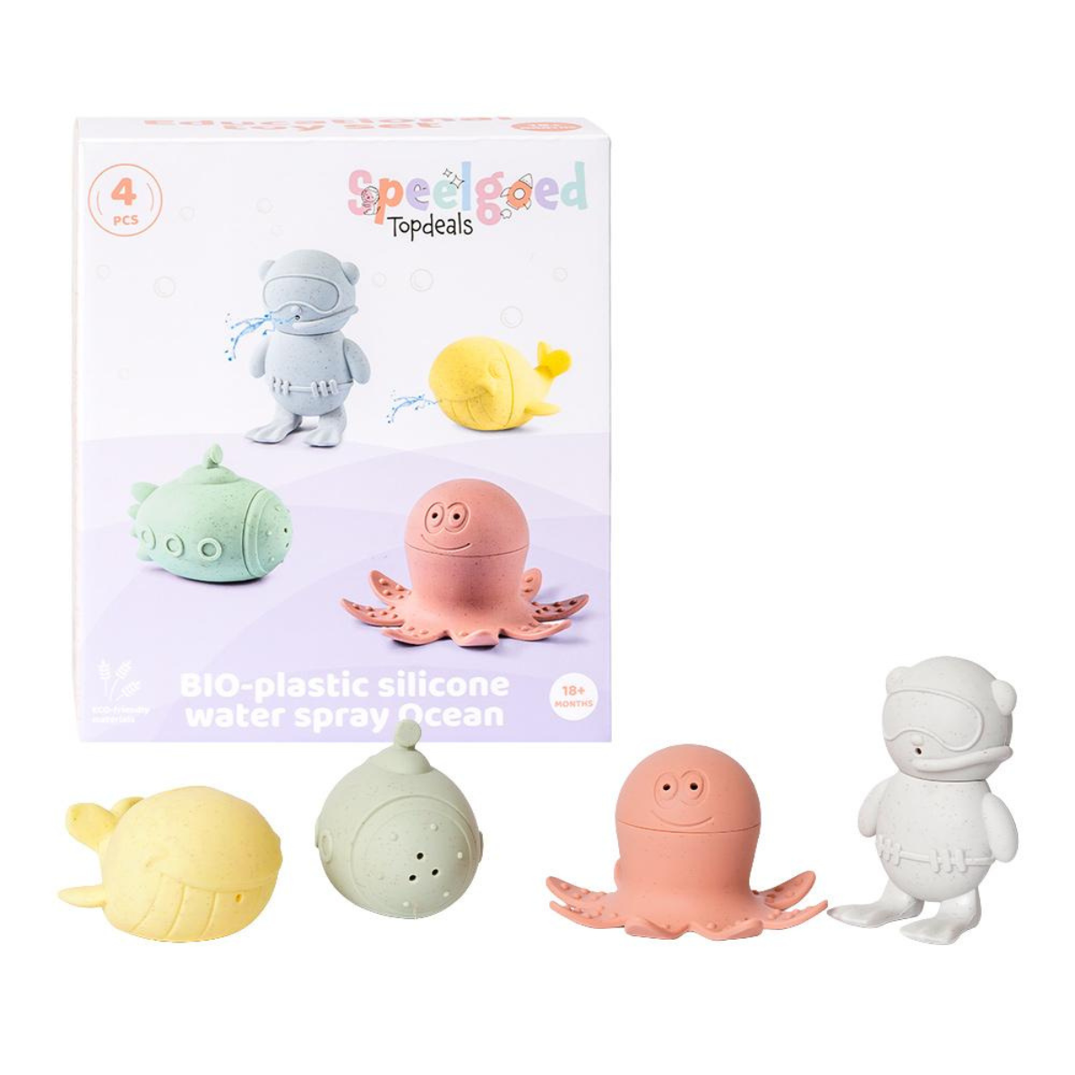 BIOplastic Waterspray zeedieren 4-delig