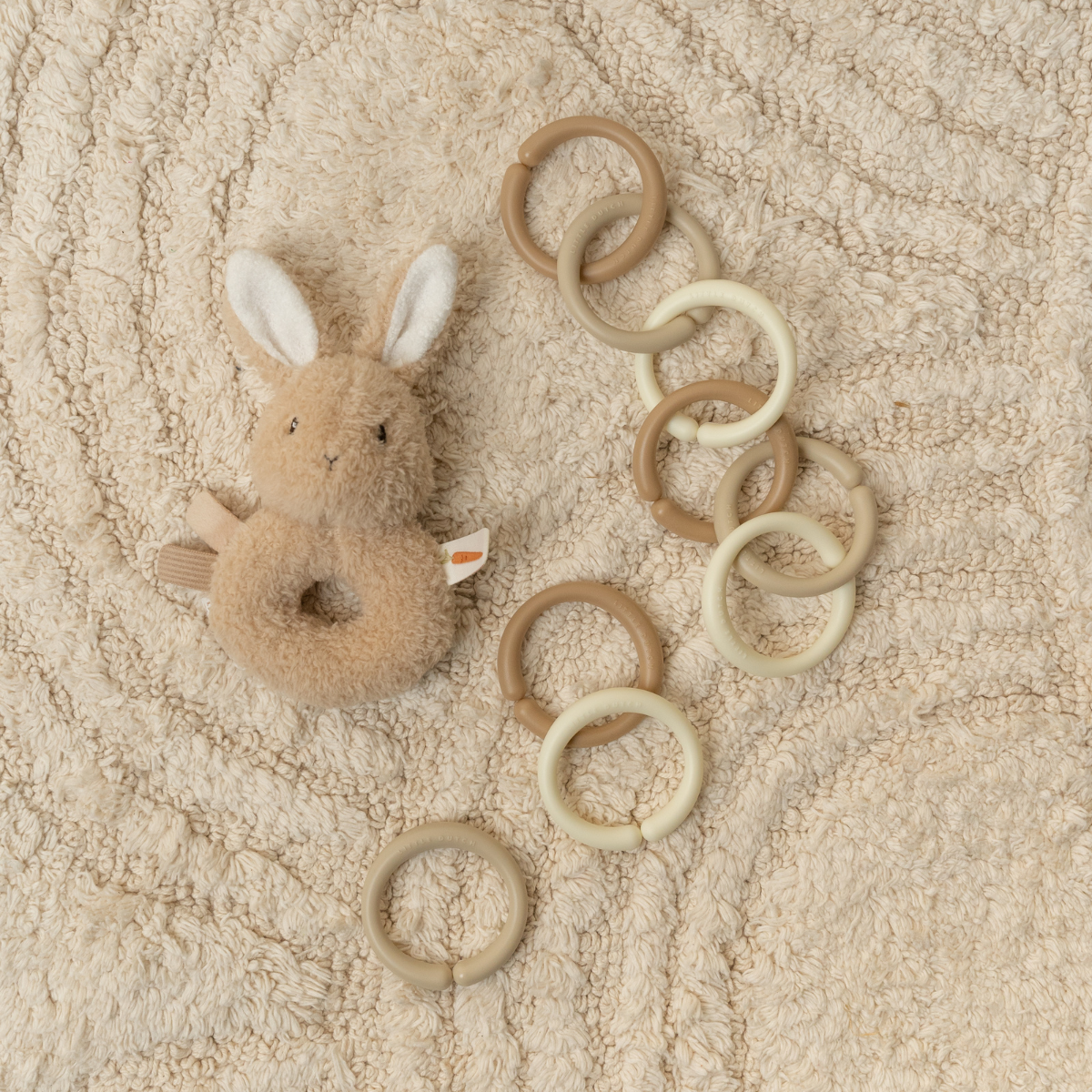 Little Loops speelgoedringen - Beige
