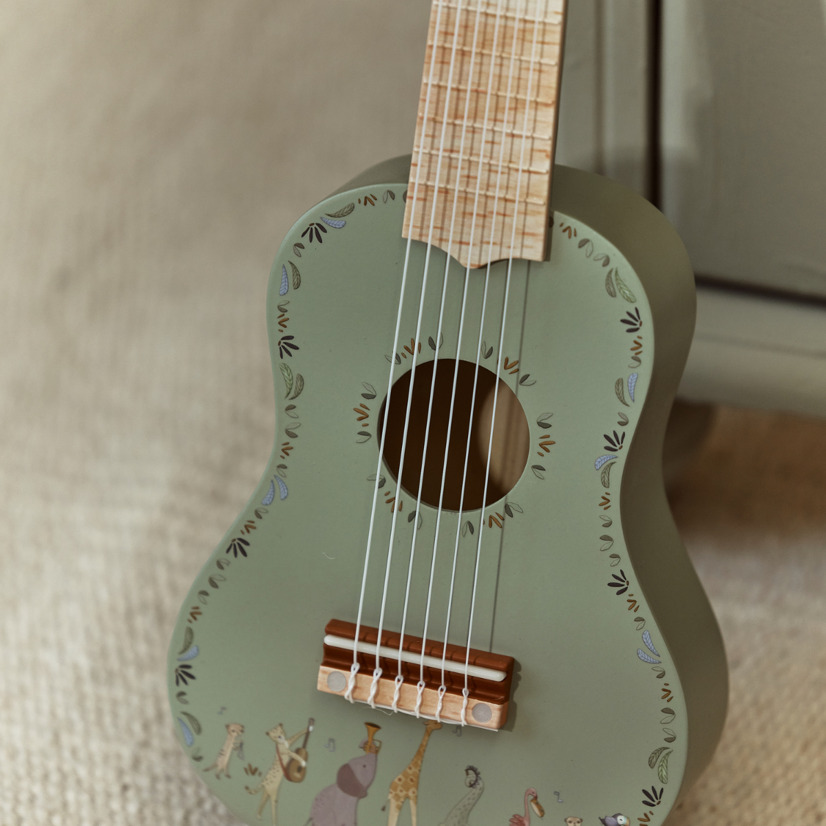 Houten gitaar - Groen - Safari Friends