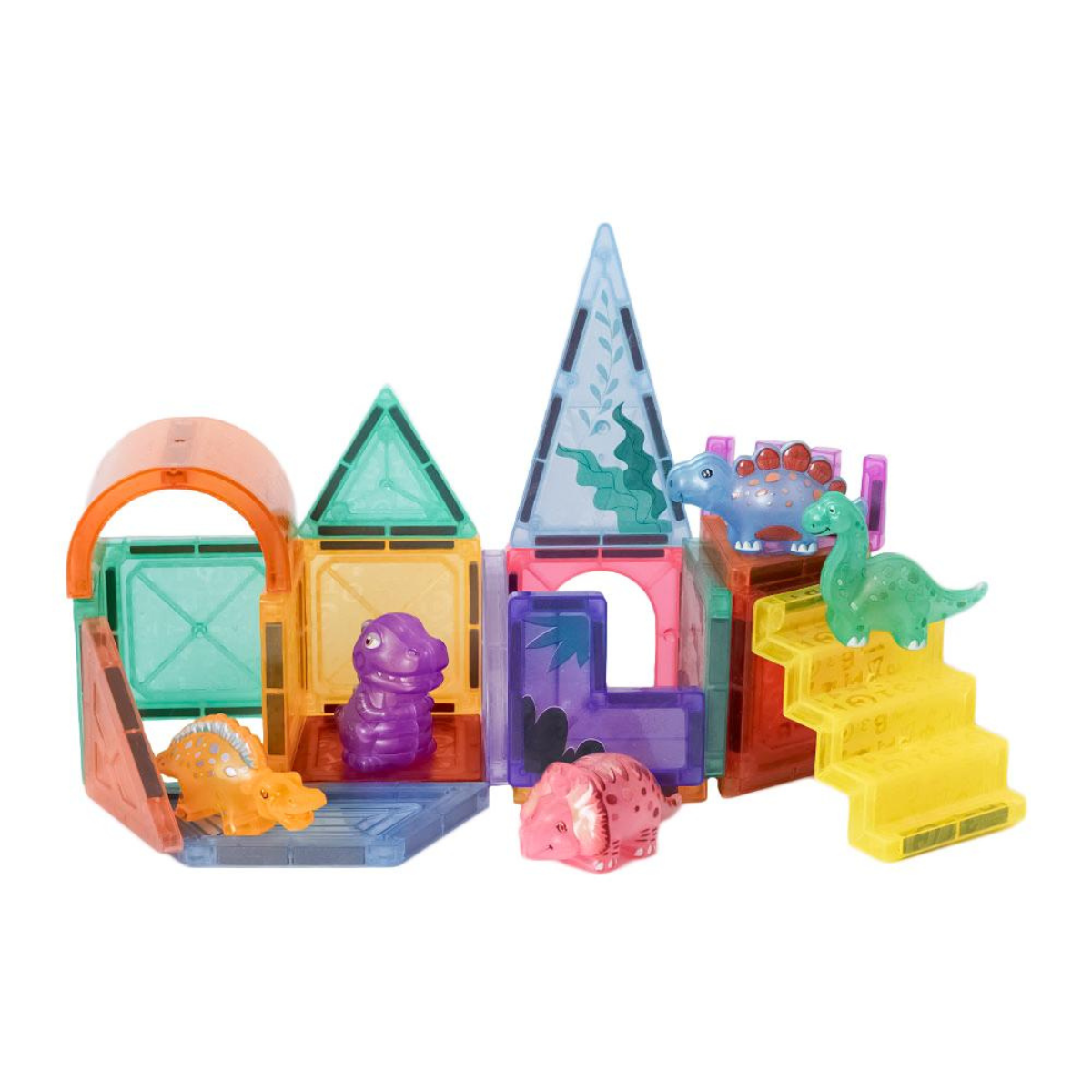 Magnetische Tegels Dino - 27 stuks - 5,5 x 5,5 cm