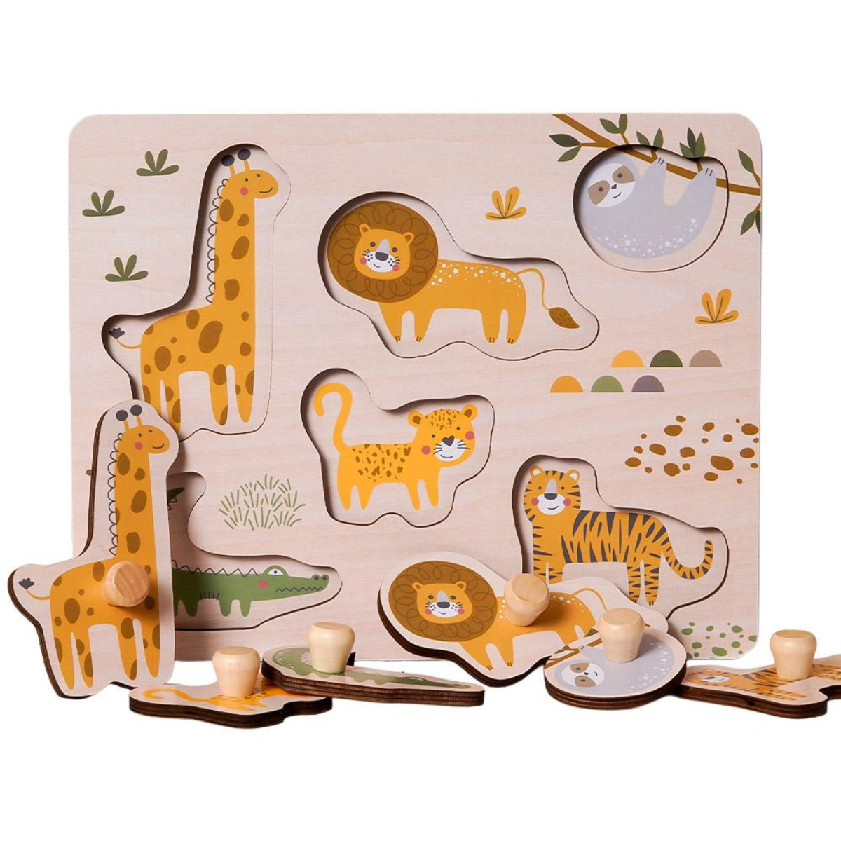 Houten puzzel Wilde dieren