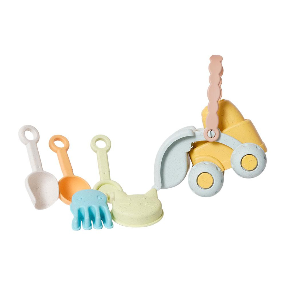 BIOplastic Strandset Bulldozer 8-delig