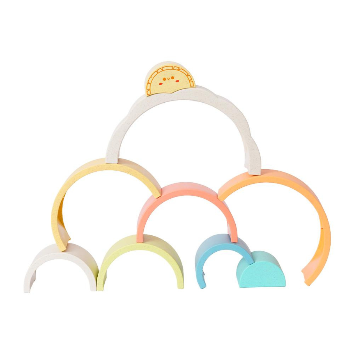 BIOplastic Stapeltoren Regenboog 9-delig