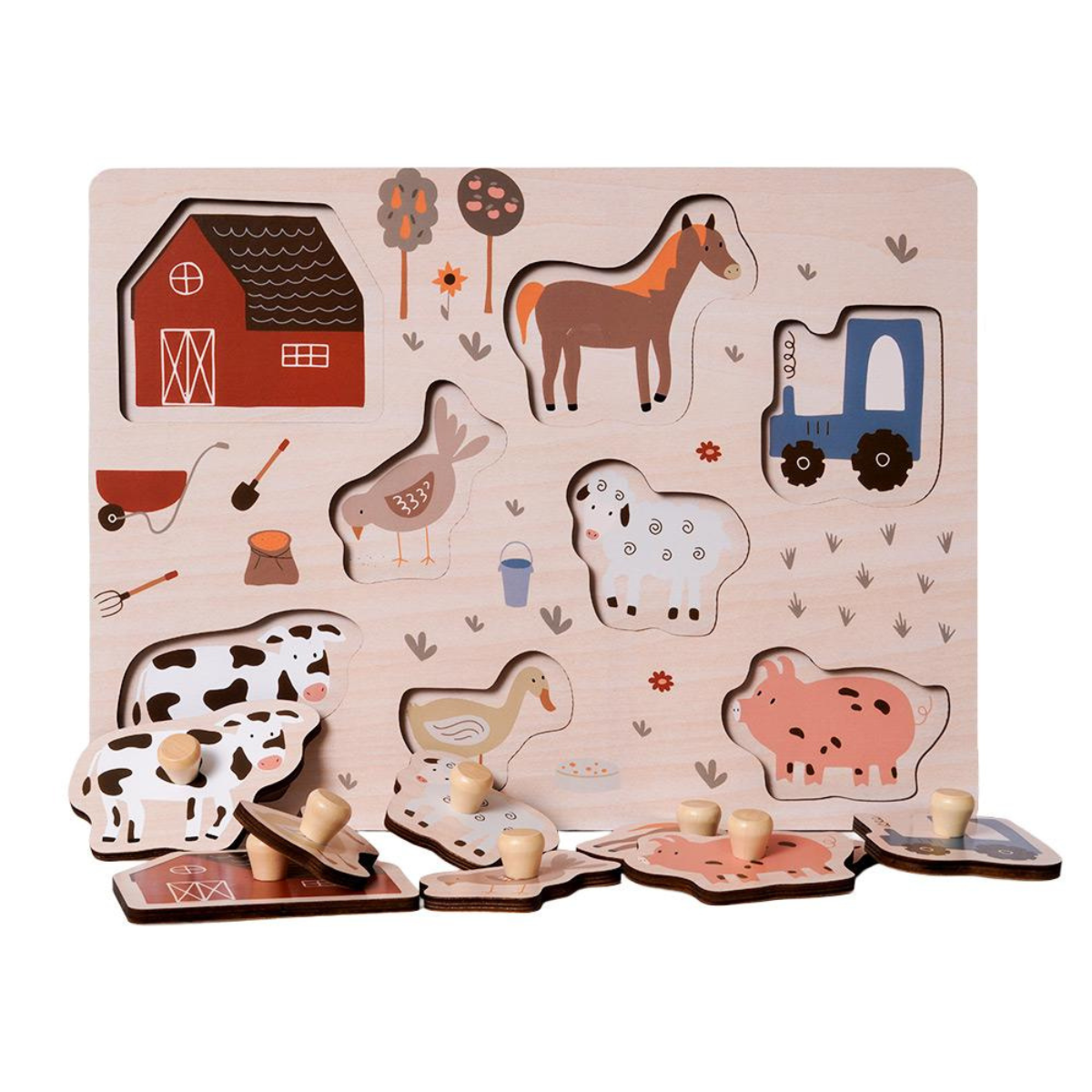 Houten puzzel Boerderij