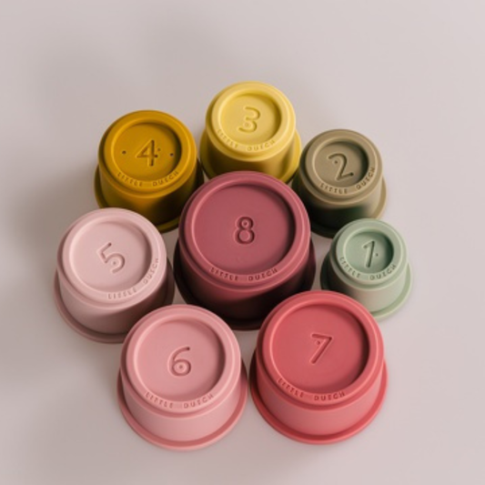 Stapelbekers roze