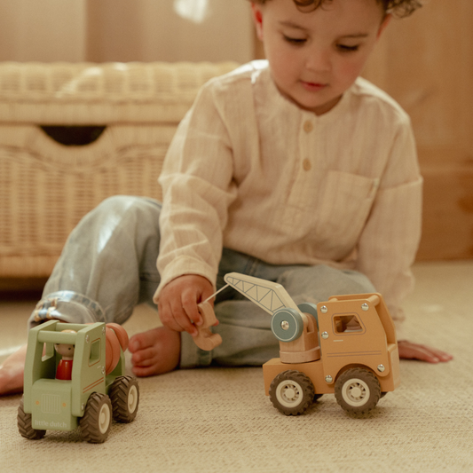 Houten bulldozer