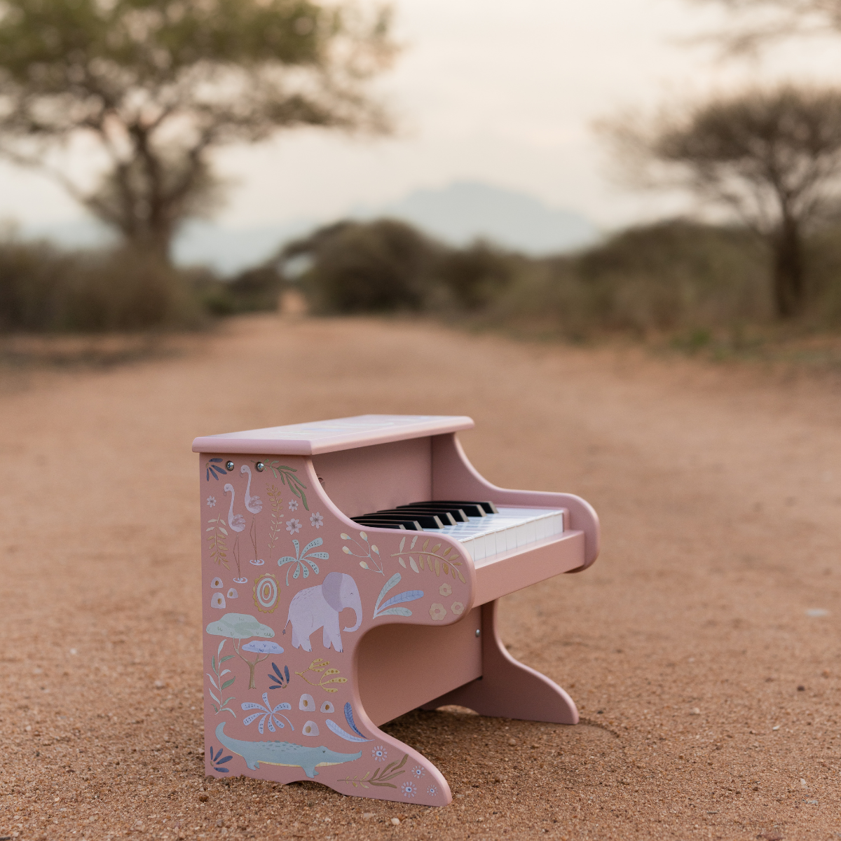 Houten Piano Roze - Safari Friends