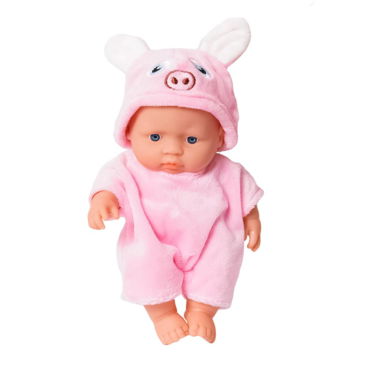 Babypop in varkens pakje - 20 cm