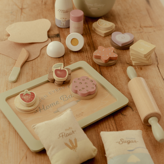 Houten bakset