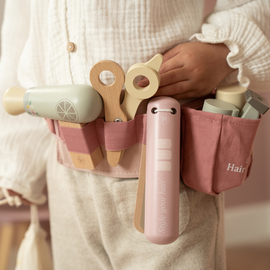 Houten kappersset