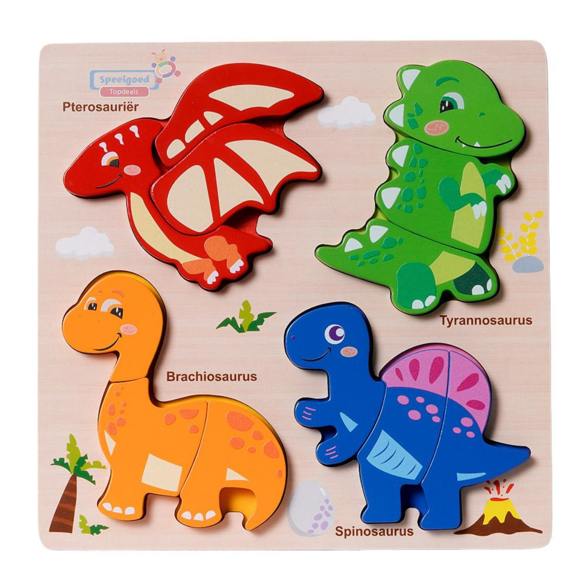 Houten puzzel 3 assorti