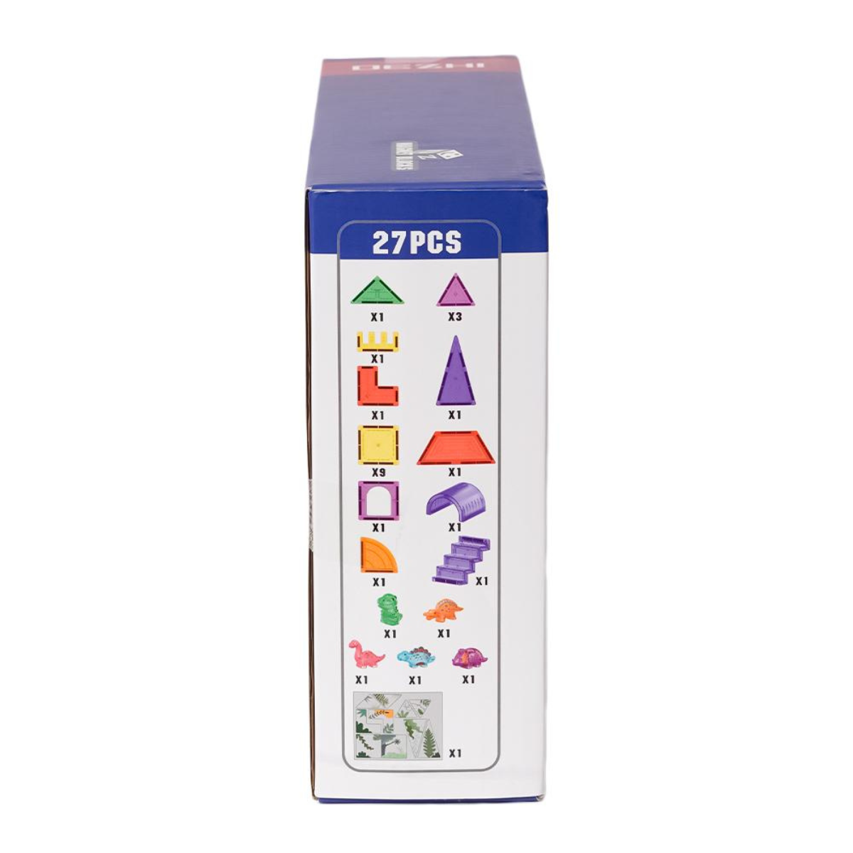 Magnetische Tegels Dino - 27 stuks - 5,5 x 5,5 cm