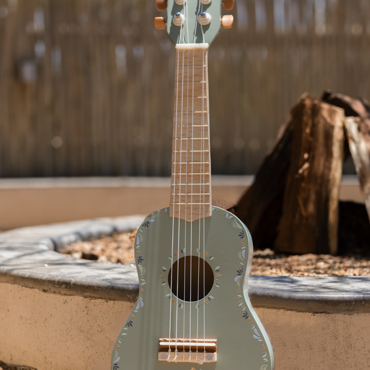 Houten gitaar - Groen - Safari Friends