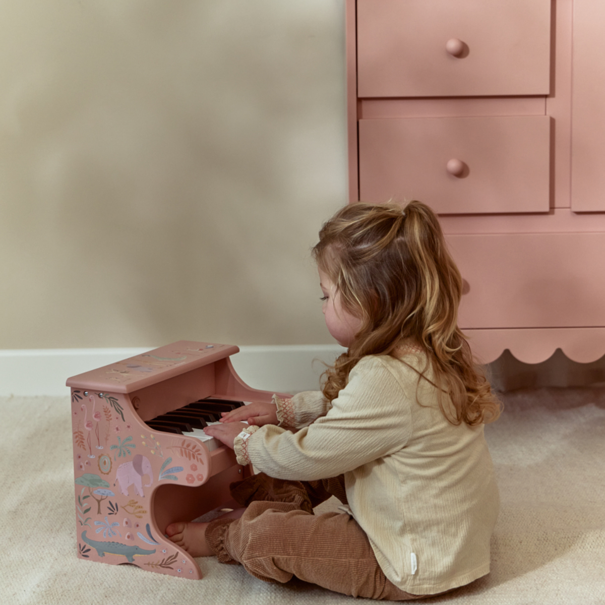 Houten Piano Roze - Safari Friends