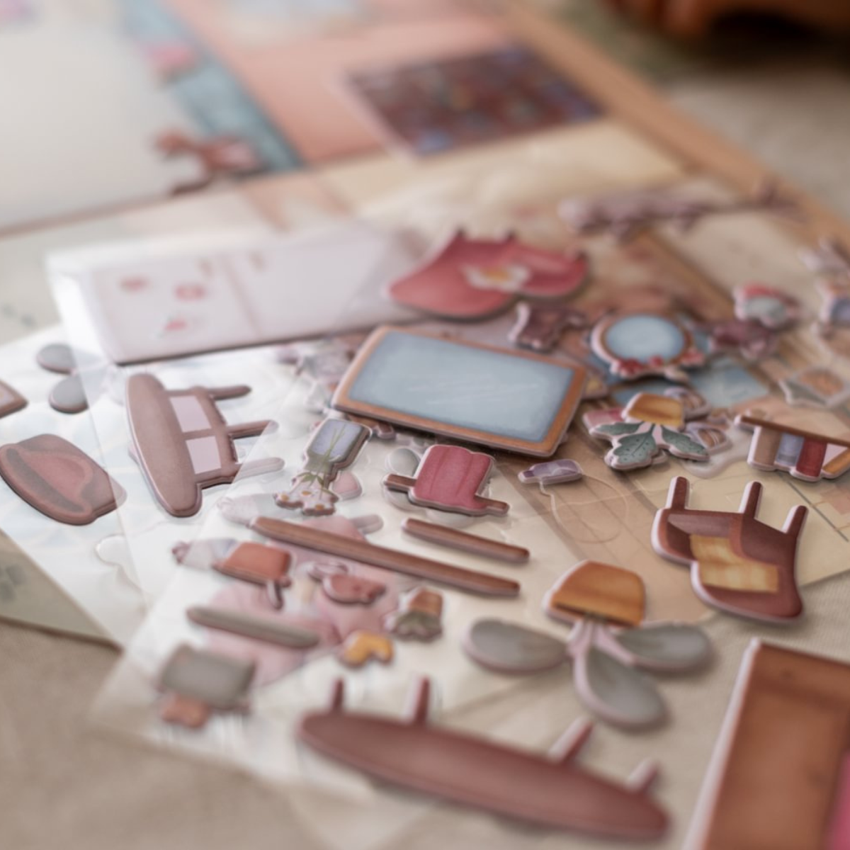 Herbruikbare stickers Rosa