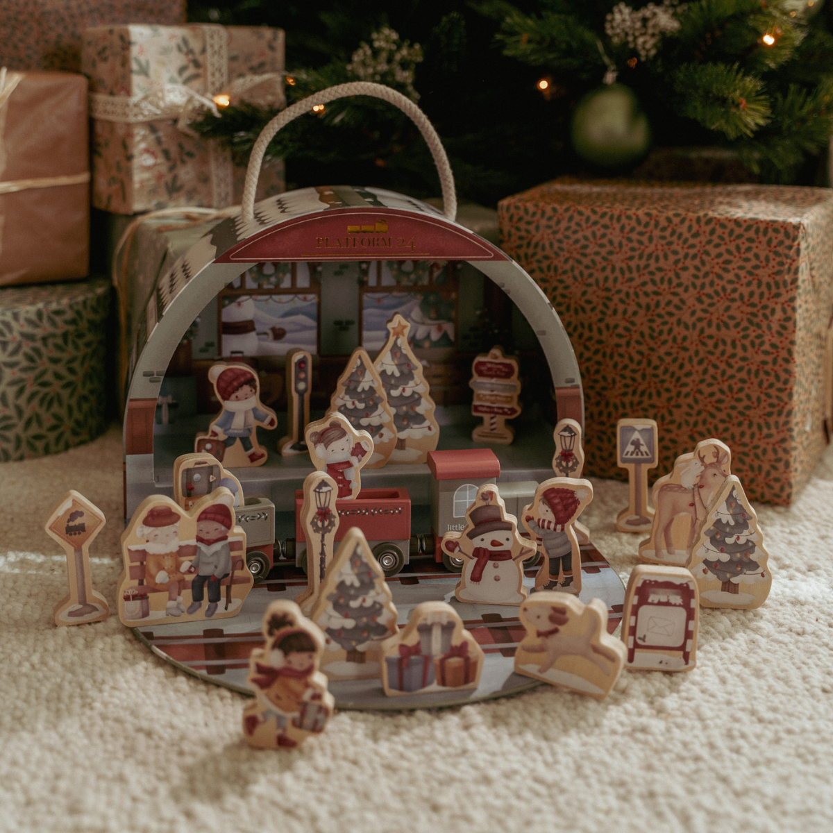 Advent kalender treinbaan