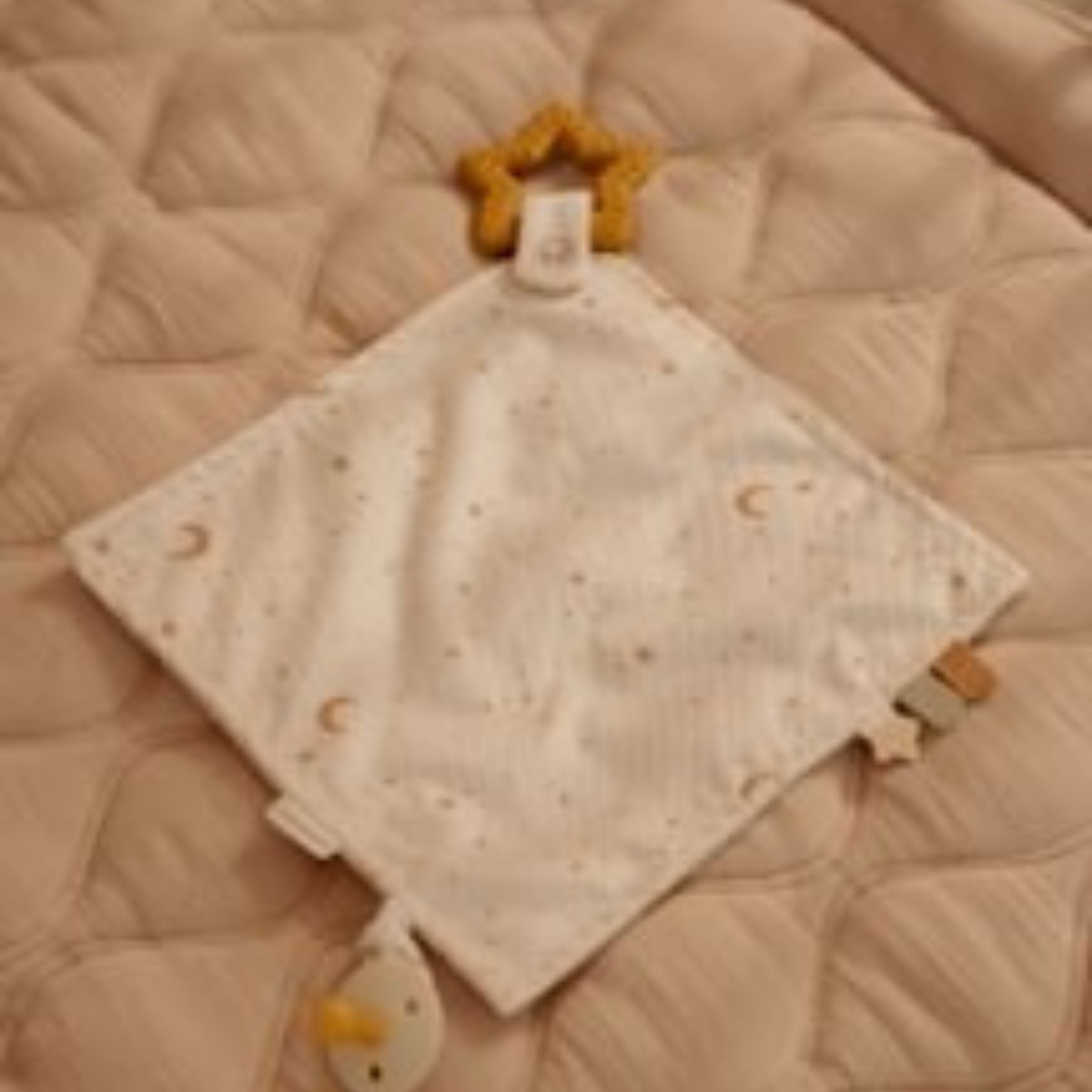 Knuffeldoekje met bijtring Newborn Naturals
