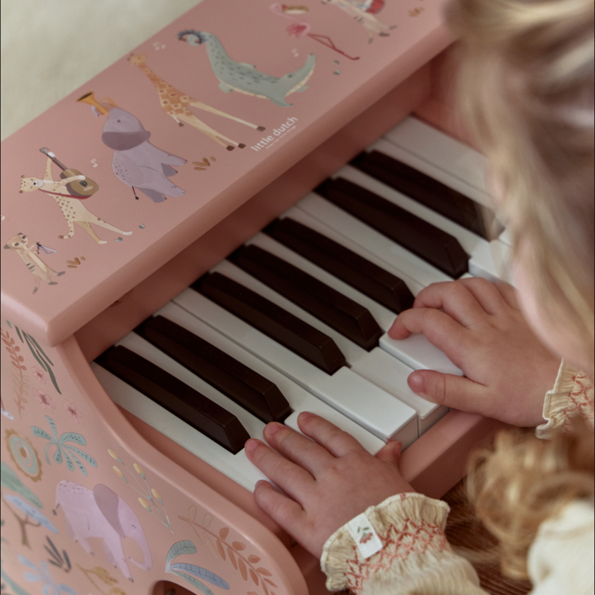 Houten Piano Roze - Safari Friends