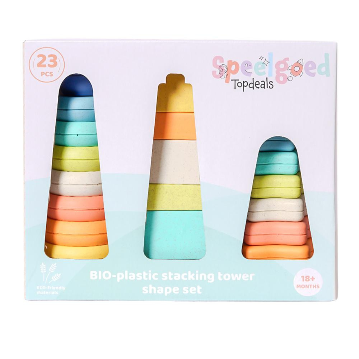 BIOplastic Stapeltoren Vormenset 23-delig