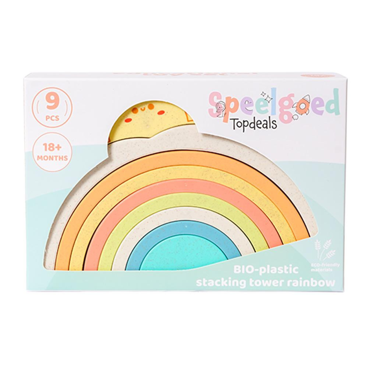 BIOplastic Stapeltoren Regenboog 9-delig