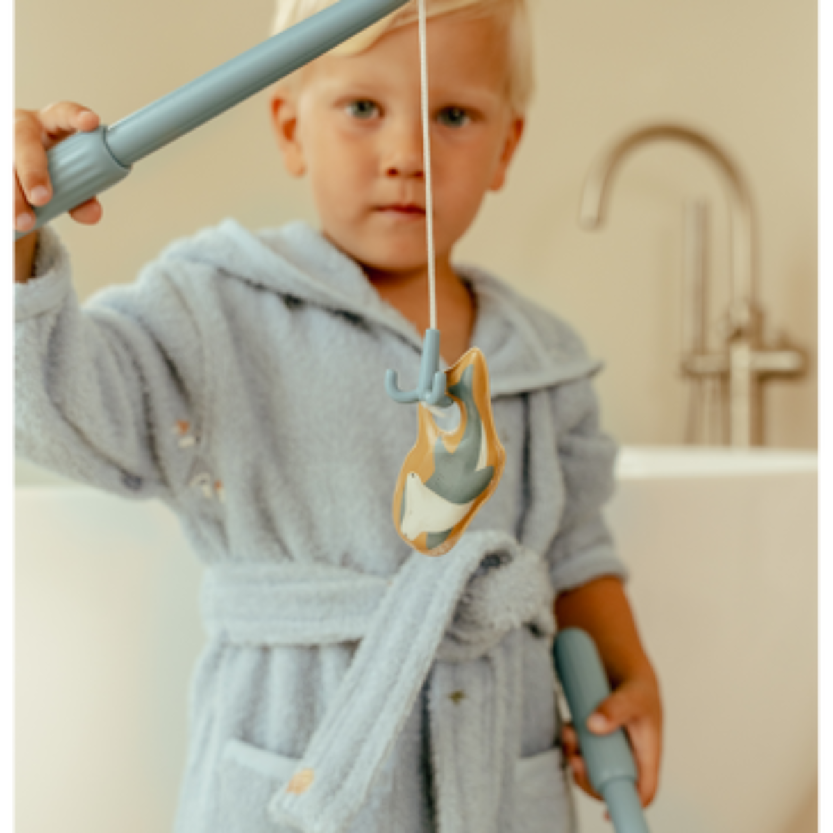 Badspeelgoed visspel blauw